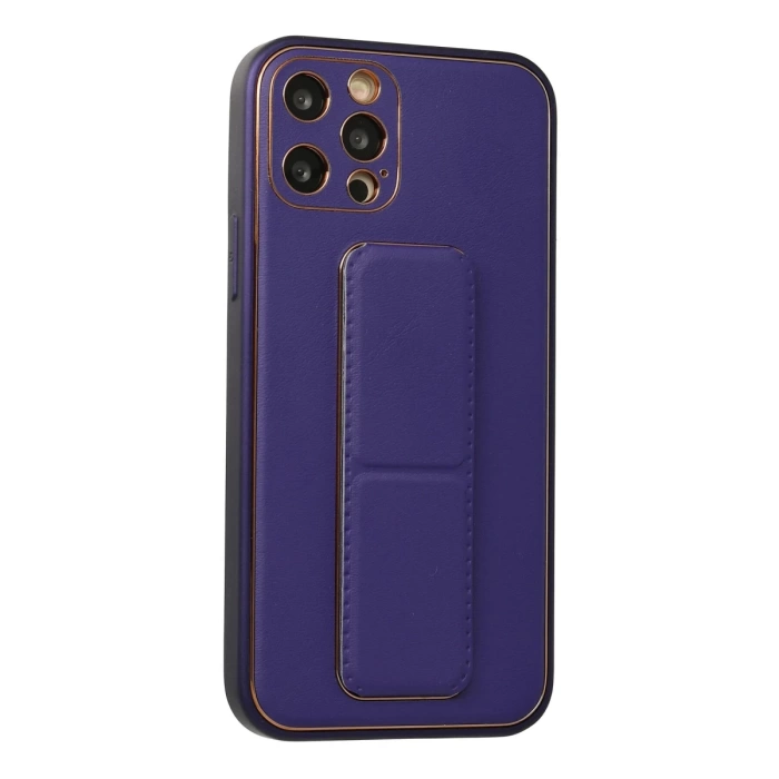Newface iPhone 12 Pro Kılıf Coco Deri Standlı Kapak