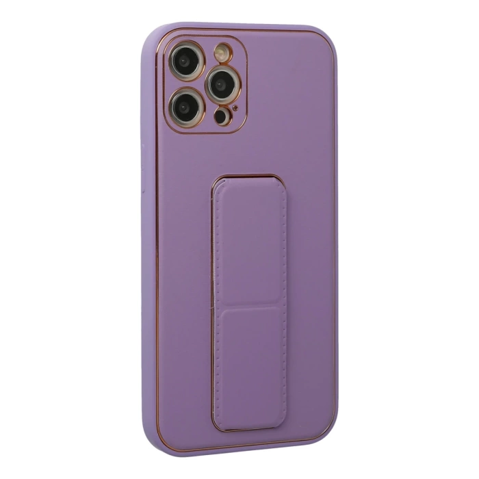 Newface iPhone 12 Pro Kılıf Coco Deri Standlı Kapak