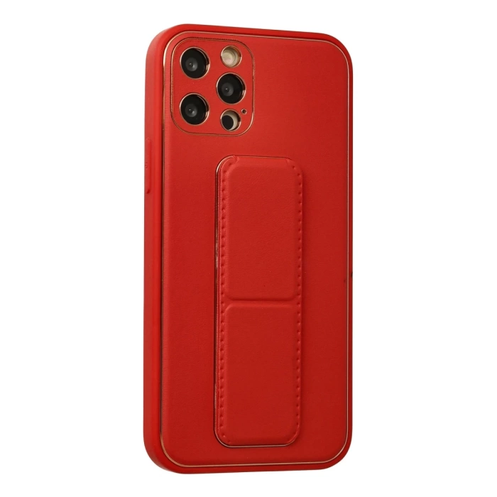 Newface iPhone 12 Pro Kılıf Coco Deri Standlı Kapak