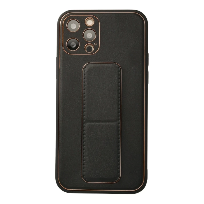 Newface iPhone 12 Pro Kılıf Coco Deri Standlı Kapak