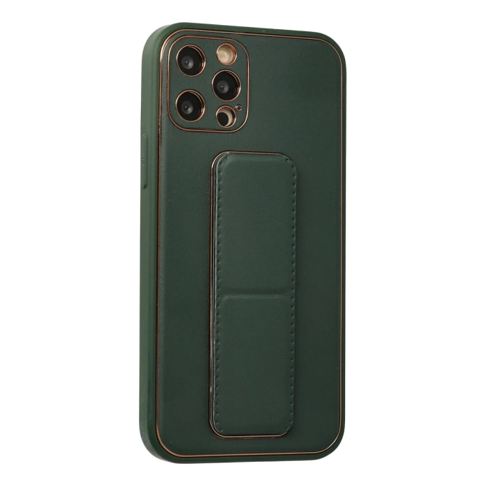 Newface iPhone 12 Pro Kılıf Coco Deri Standlı Kapak