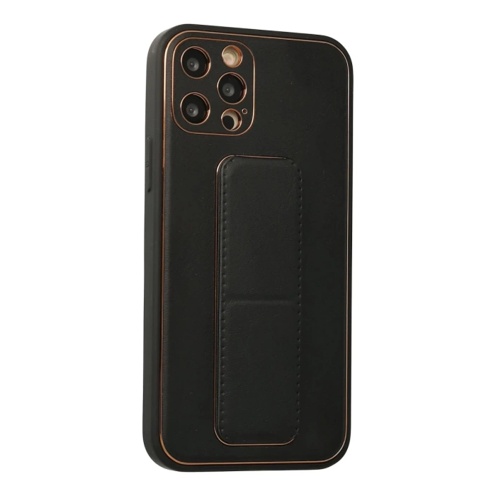 Newface iPhone 12 Pro Kılıf Coco Deri Standlı Kapak