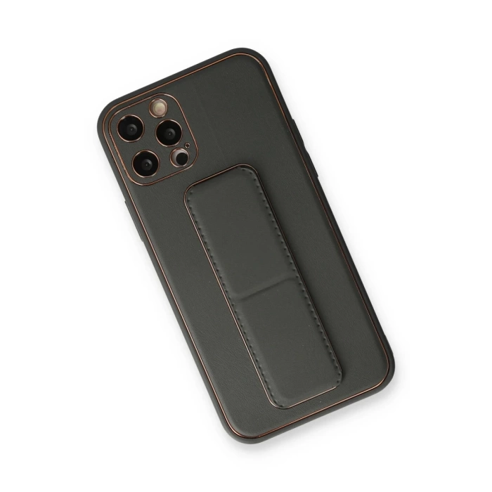Newface iPhone 12 Pro Kılıf Coco Deri Standlı Kapak