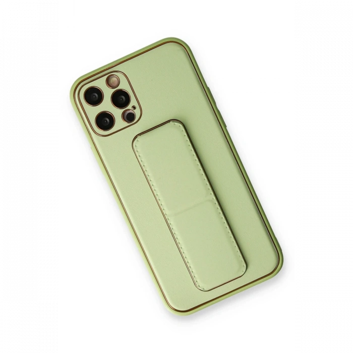 Newface iPhone 12 Pro Kılıf Coco Deri Standlı Kapak