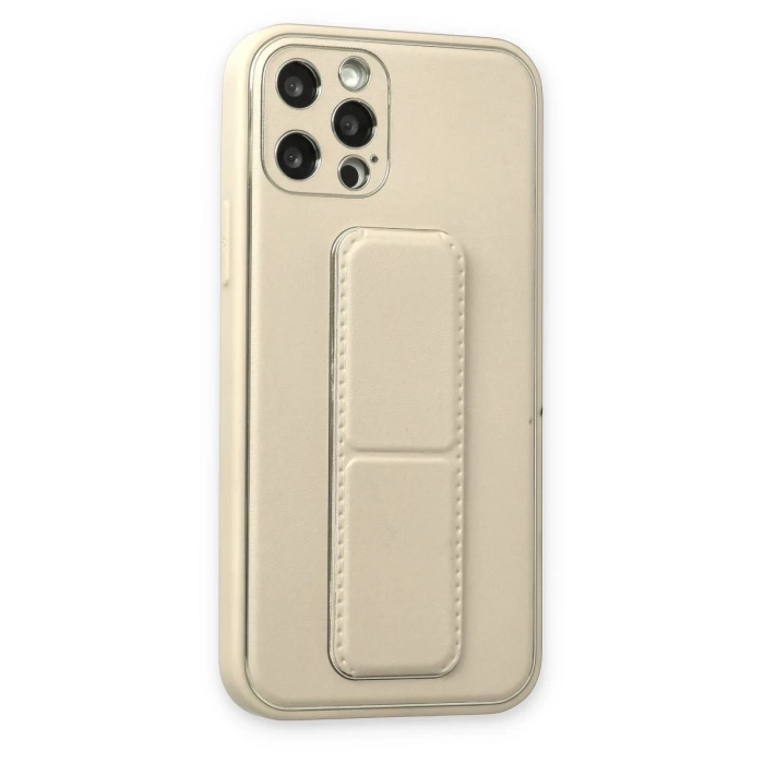 Newface iPhone 12 Pro Kılıf Coco Deri Standlı Kapak