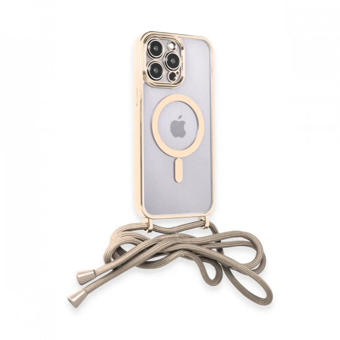 Newface iPhone 12 Pro Kılıf Divo Lazer Askılı Magsafe Kapak