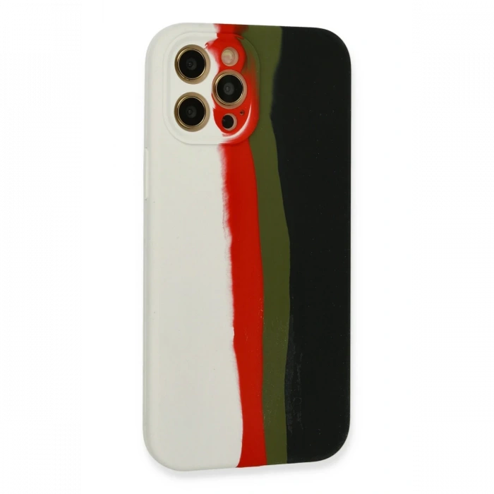 Newface iPhone 12 Pro Kılıf Ebruli Lansman Silikon