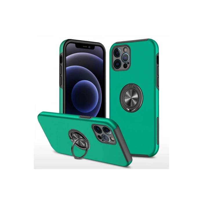 Newface iPhone 12 Pro Kılıf Elit Yüzüklü Kapak