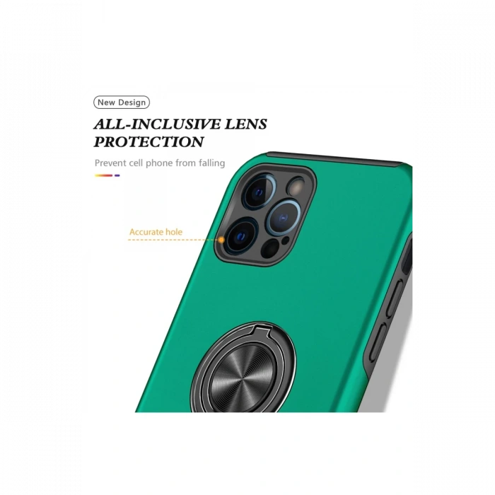 Newface iPhone 12 Pro Kılıf Elit Yüzüklü Kapak