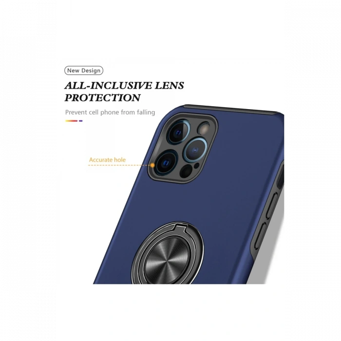Newface iPhone 12 Pro Kılıf Elit Yüzüklü Kapak