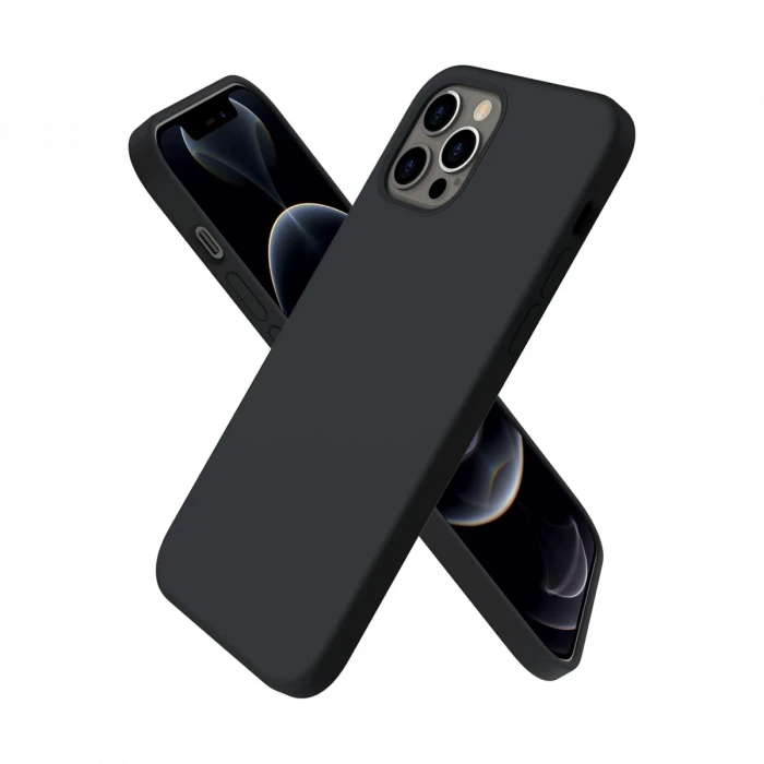 iPhone 12 Pro Kılıf First Silikon - Siyah