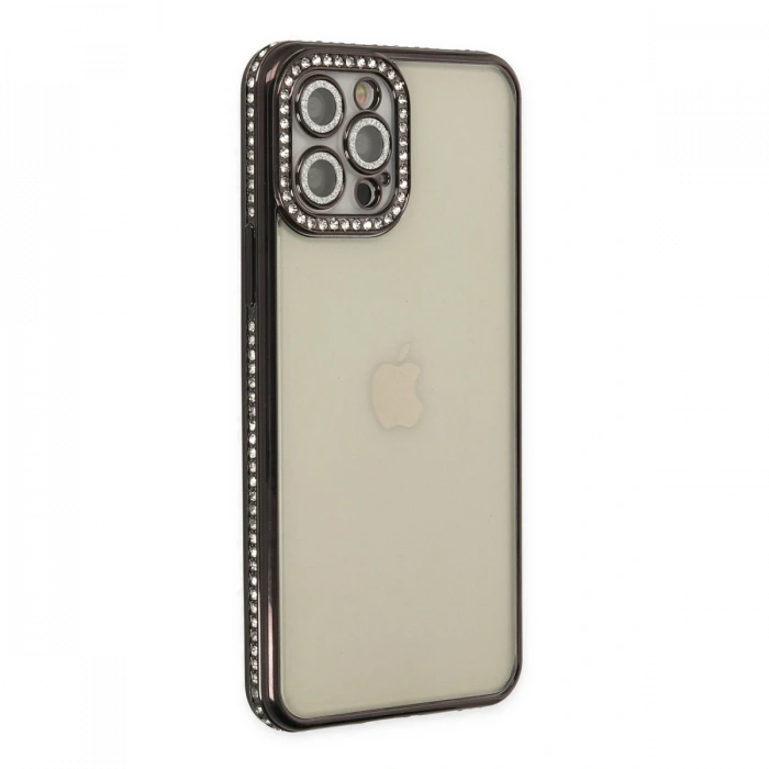 Newface iPhone 12 Pro Kılıf Joke Taşlı Silikon
