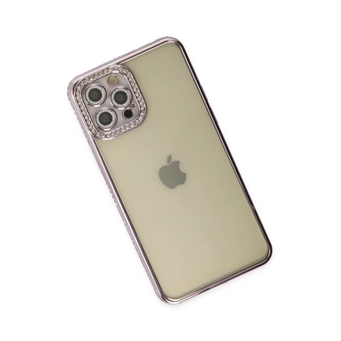 Newface iPhone 12 Pro Kılıf Joke Taşlı Silikon