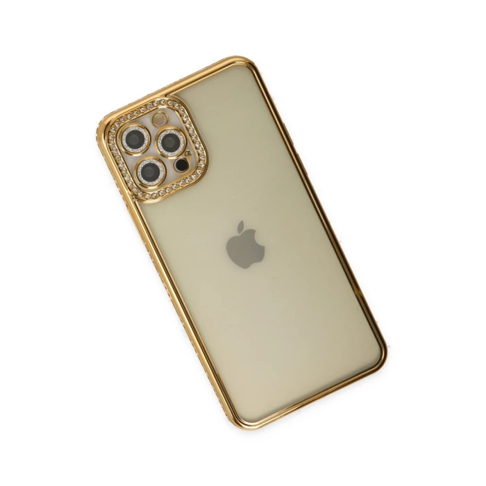 Newface iPhone 12 Pro Kılıf Joke Taşlı Silikon
