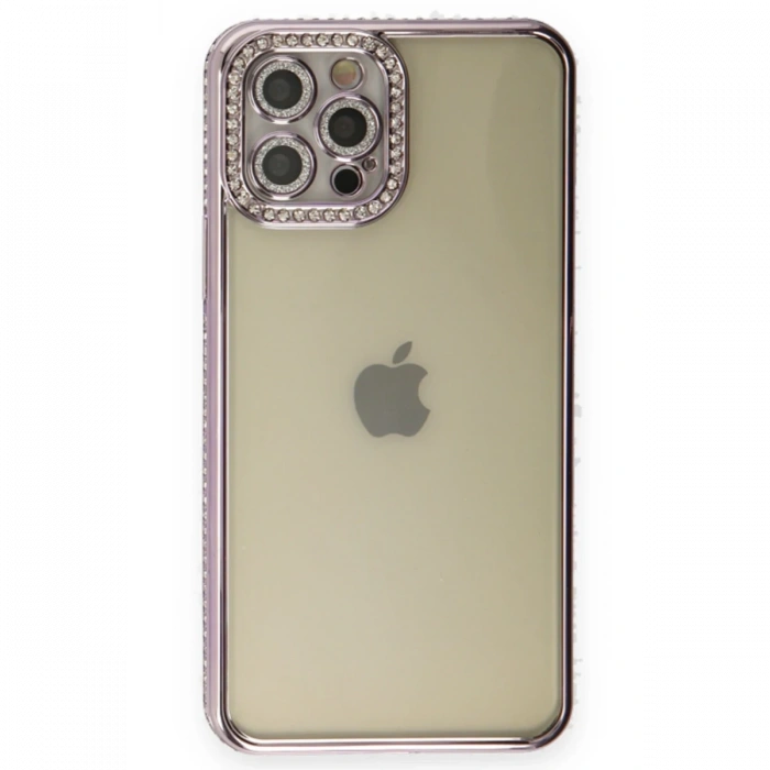 Newface iPhone 12 Pro Kılıf Joke Taşlı Silikon
