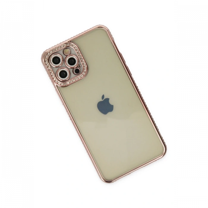 Newface iPhone 12 Pro Kılıf Joke Taşlı Silikon