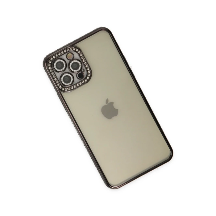 Newface iPhone 12 Pro Kılıf Joke Taşlı Silikon