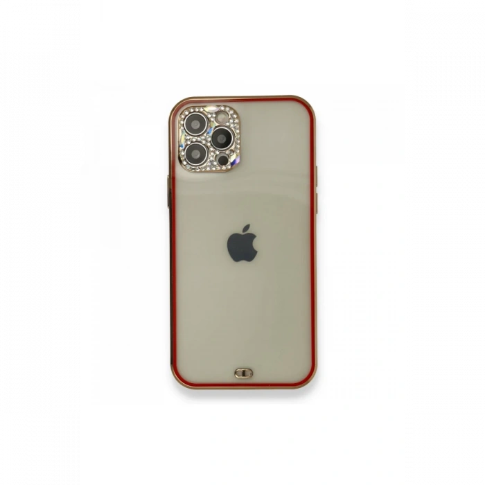 Newface iPhone 12 Pro Kılıf Liva Taşlı Silikon