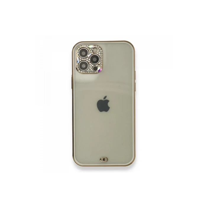 Newface iPhone 12 Pro Kılıf Liva Taşlı Silikon