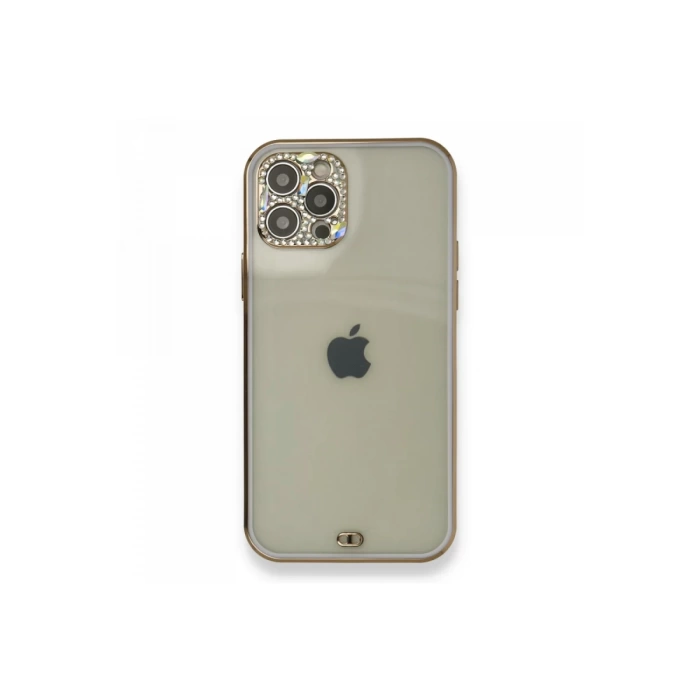 Newface iPhone 12 Pro Kılıf Liva Taşlı Silikon