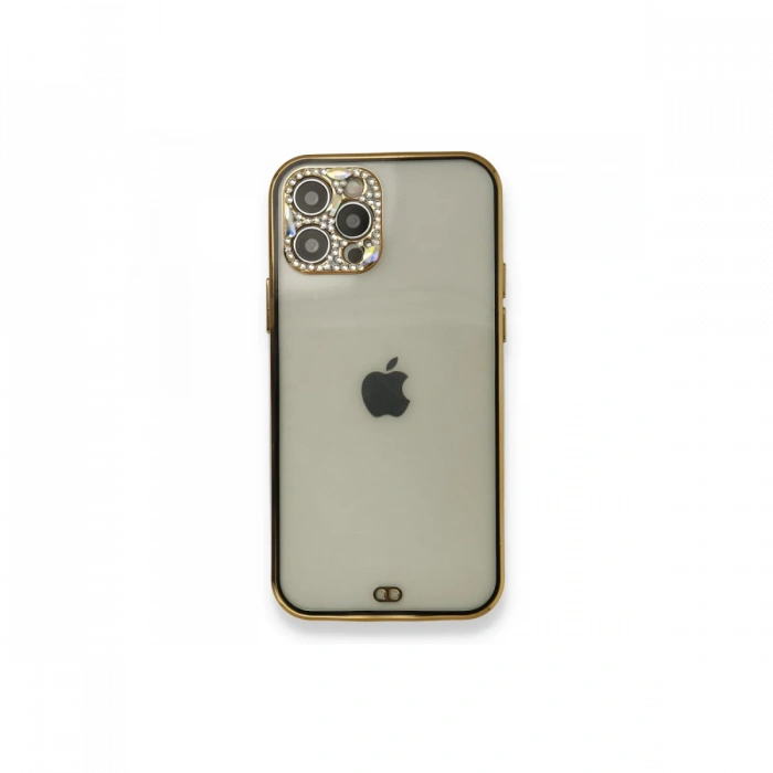 Newface iPhone 12 Pro Kılıf Liva Taşlı Silikon