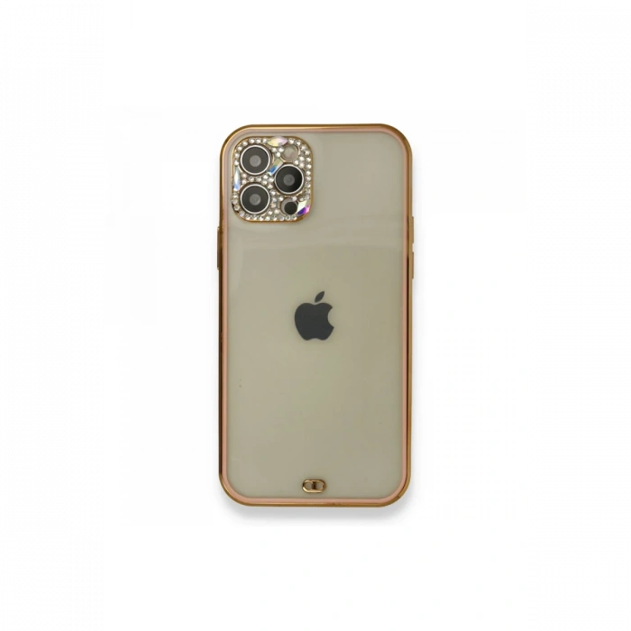 Newface iPhone 12 Pro Kılıf Liva Taşlı Silikon