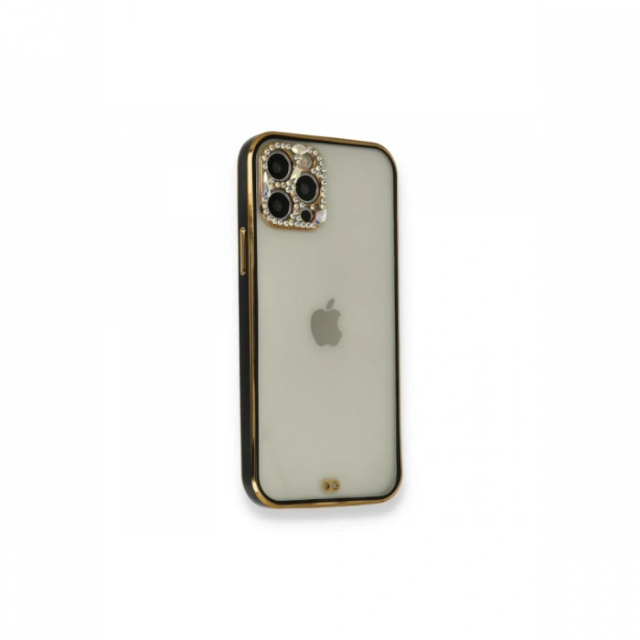 Newface iPhone 12 Pro Kılıf Liva Taşlı Silikon