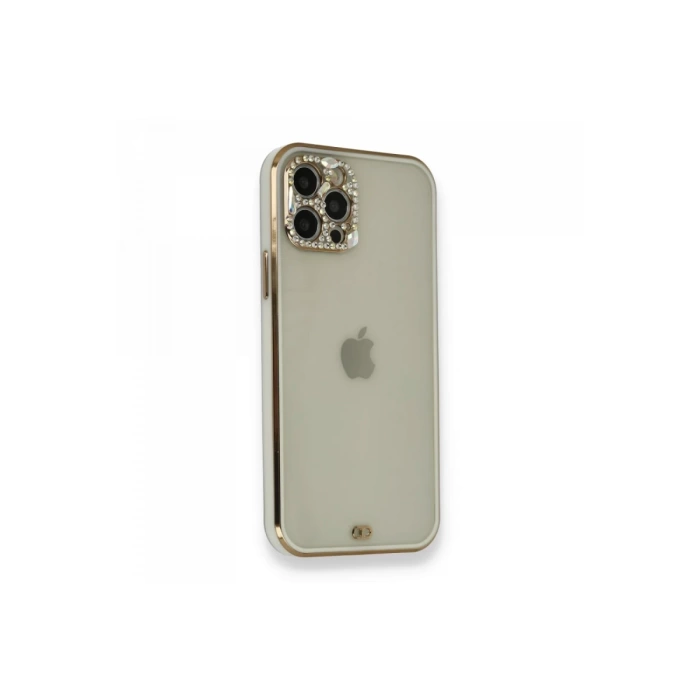 Newface iPhone 12 Pro Kılıf Liva Taşlı Silikon