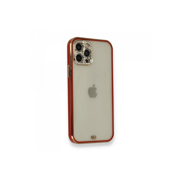 Newface iPhone 12 Pro Kılıf Liva Taşlı Silikon