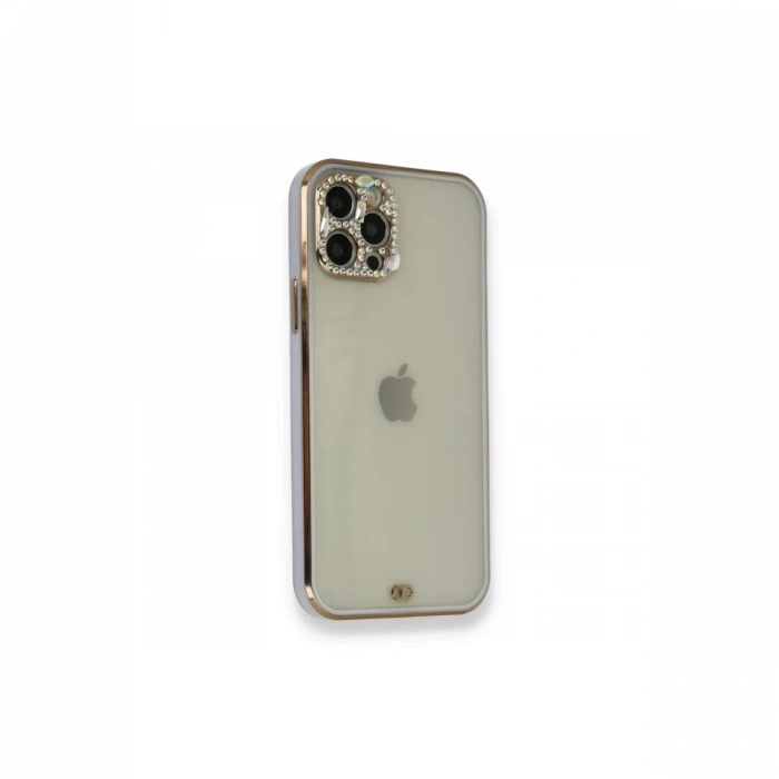 Newface iPhone 12 Pro Kılıf Liva Taşlı Silikon