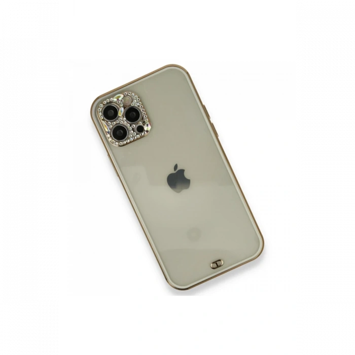 Newface iPhone 12 Pro Kılıf Liva Taşlı Silikon