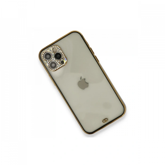Newface iPhone 12 Pro Kılıf Liva Taşlı Silikon