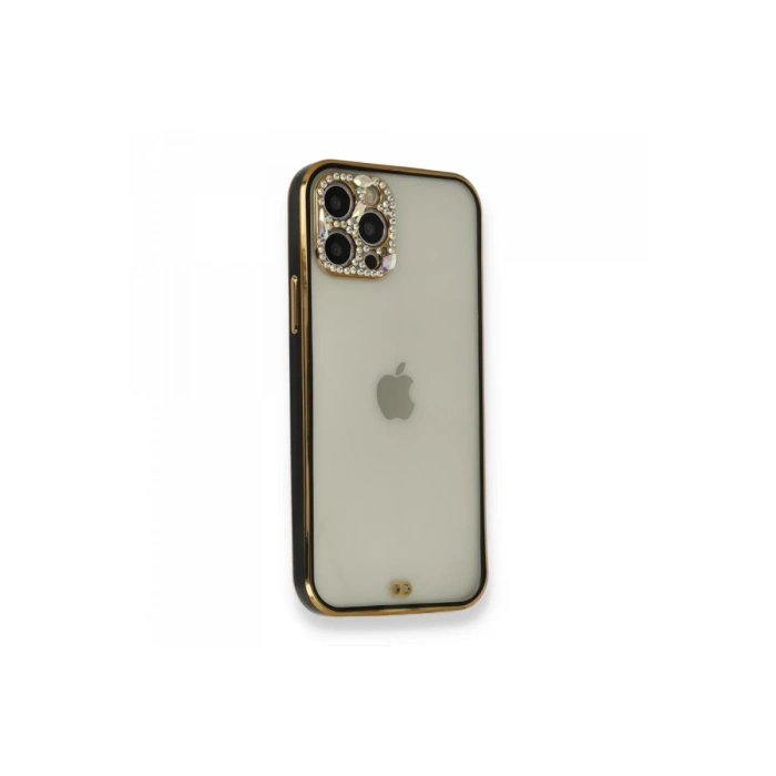Newface iPhone 12 Pro Kılıf Liva Taşlı Silikon