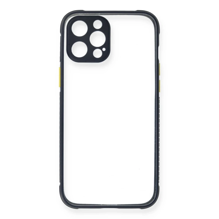Newface iPhone 12 Pro Kılıf Miami Şeffaf Silikon