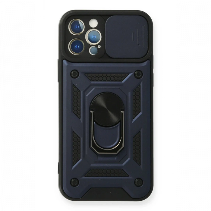 Newface iPhone 12 Pro Kılıf Pars Lens Yüzüklü Silikon