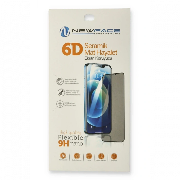 iPhone 12 Pro Max 6D Mat Seramik Hayalet Nano Ekran Koruyucu