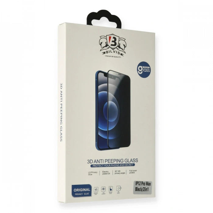 iPhone 12 Pro Max Bilvis Hayalet Cam Ekran Koruyucu