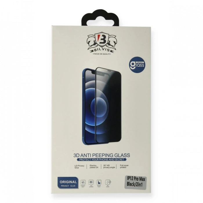 iPhone 12 Pro Max Bilvis Hayalet Cam Ekran Koruyucu