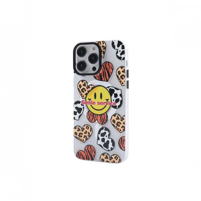 Newface iPhone 12 Pro Max Kılıf Apollo Magneticsafe Desenli Kapak