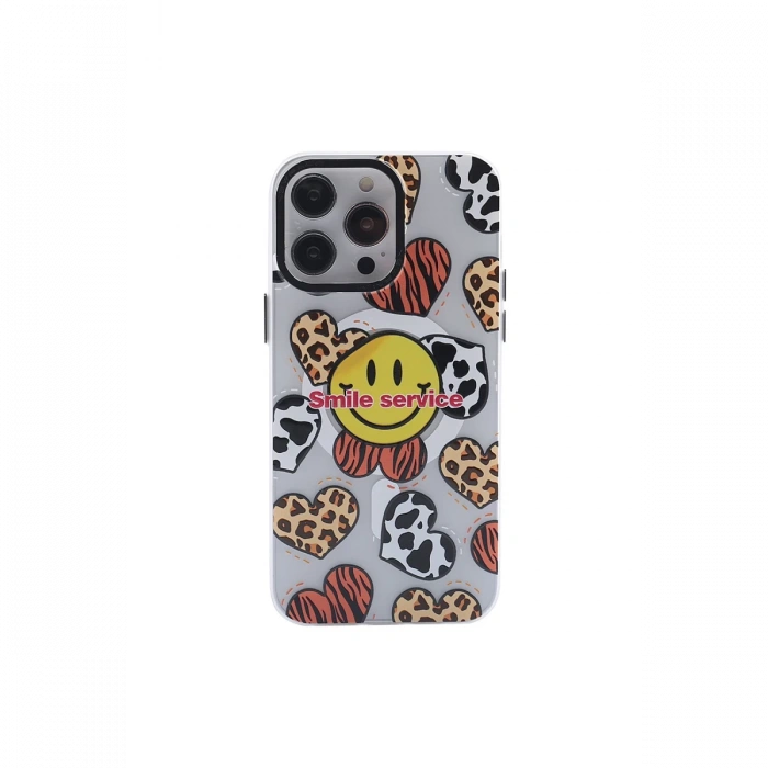 Newface iPhone 12 Pro Max Kılıf Apollo Magneticsafe Desenli Kapak