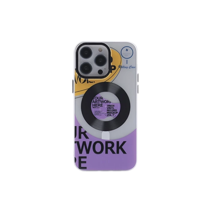 Newface iPhone 12 Pro Max Kılıf Apollo Magneticsafe Desenli Kapak