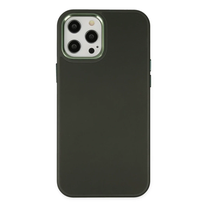 Newface iPhone 12 Pro Max Kılıf Asya Deri Silikon