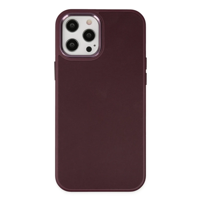 Newface iPhone 12 Pro Max Kılıf Asya Deri Silikon