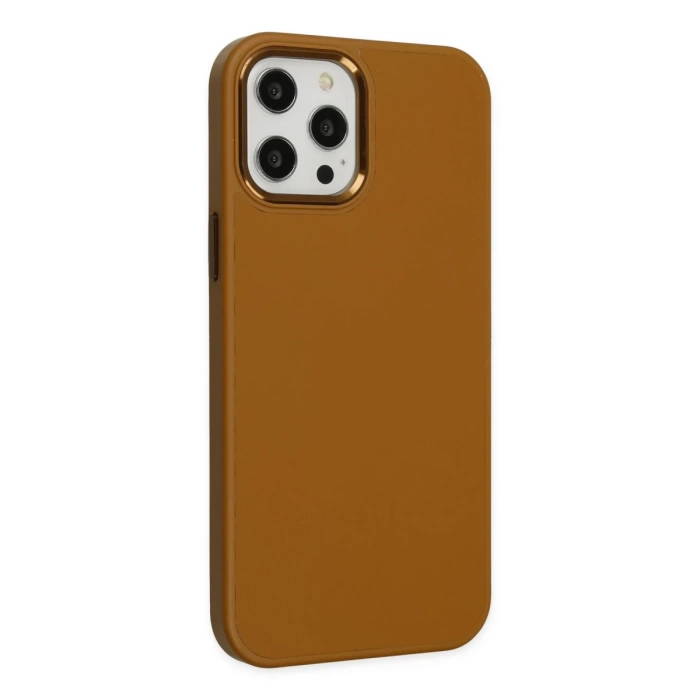 Newface iPhone 12 Pro Max Kılıf Asya Deri Silikon