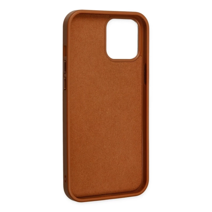 Newface iPhone 12 Pro Max Kılıf Asya Deri Silikon