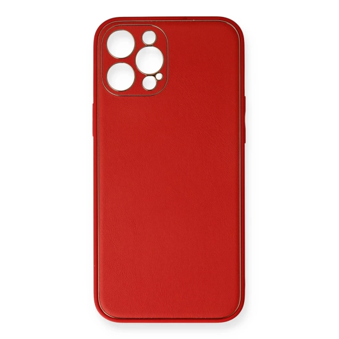Newface iPhone 12 Pro Max Kılıf Coco Deri Silikon Kapak