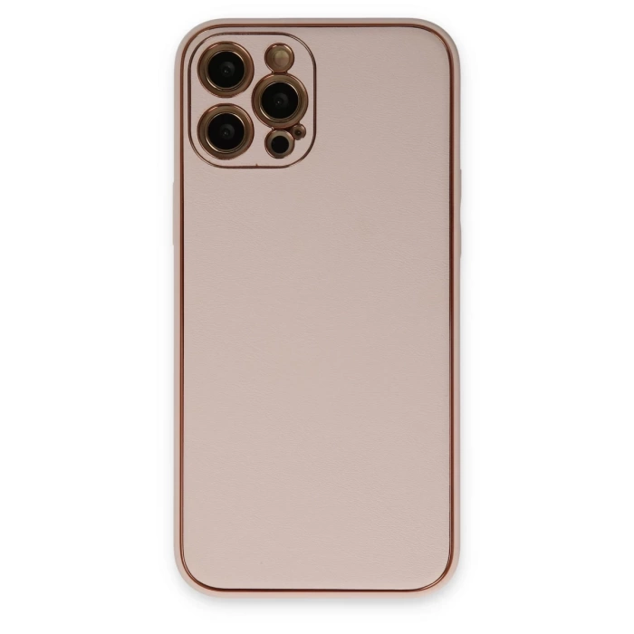 Newface iPhone 12 Pro Max Kılıf Coco Deri Silikon Kapak