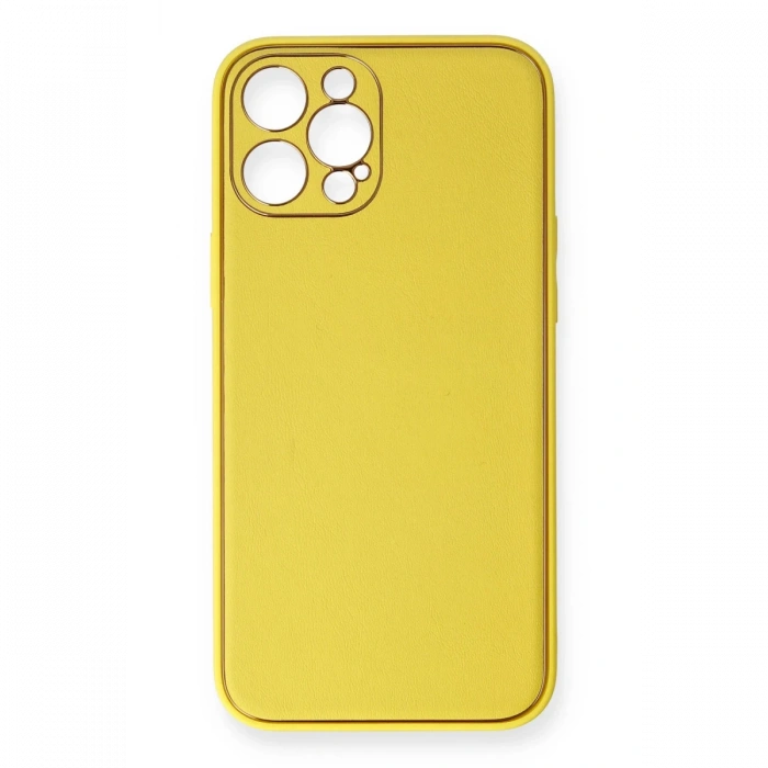 Newface iPhone 12 Pro Max Kılıf Coco Deri Silikon Kapak