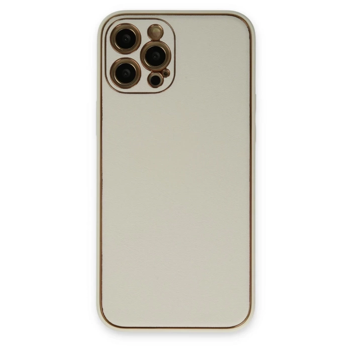 Newface iPhone 12 Pro Max Kılıf Coco Deri Silikon Kapak