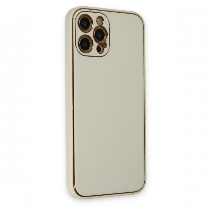 Newface iPhone 12 Pro Max Kılıf Coco Deri Silikon Kapak